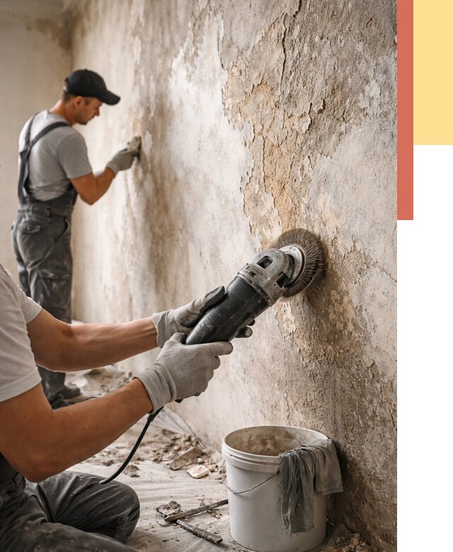 Снятие и удаление краски со стен в Кемерово от 2185 руб. — ОТДЕЛОЧНИК-Кмр