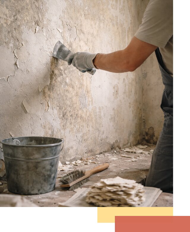 Удаление старой краски со стен в Кемерово качественно и быстро