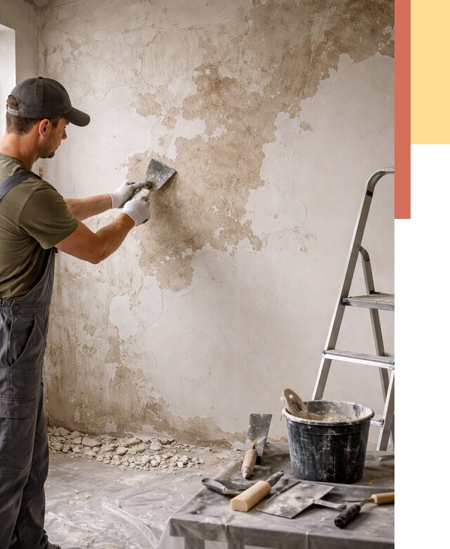 Снятие старой шпаклевки в Кемерово от 1925 руб. — быстро и недорого | ОТДЕЛОЧНИК-Кмр