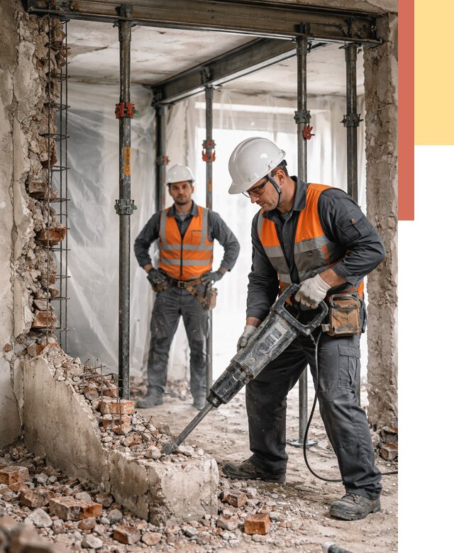 Снос несущих стен в Кемерово от 10666 руб. — демонтаж несущей стены под ключ | ОТДЕЛОЧНИК-Кмр