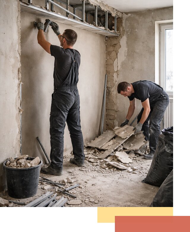 Демонтаж короба из гипсокартона в Кемерово быстро и аккуратно