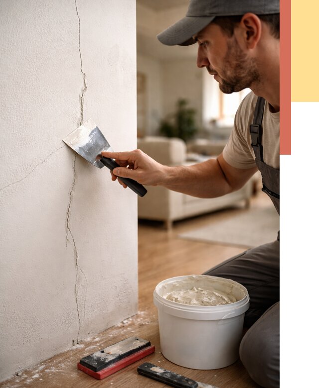 Заделка трещин и сколов в Кемерово от 2549 руб. — быстро и недорого | ОТДЕЛОЧНИК-Кмр