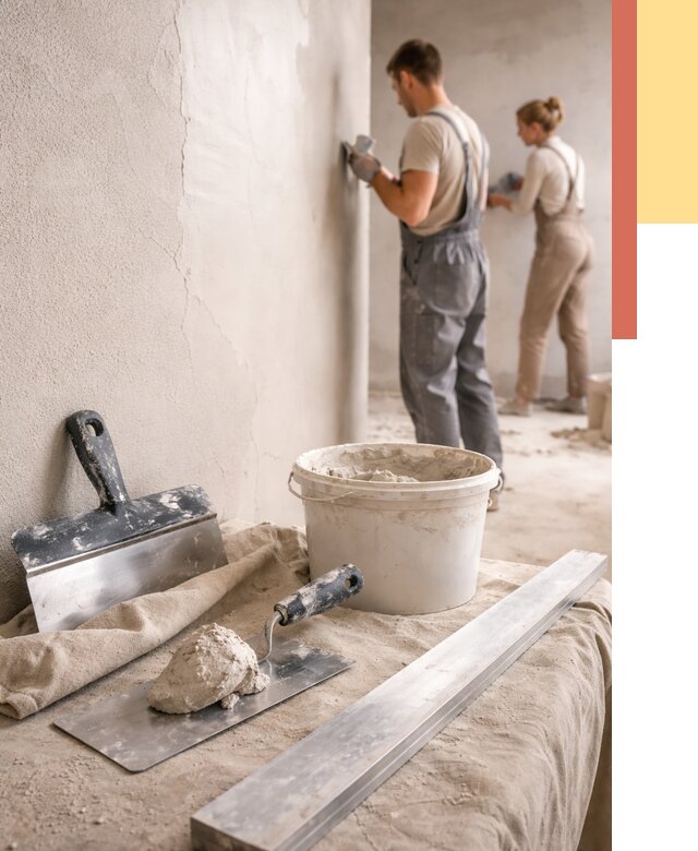 Штукатурка стен гипсовая в Кемерово от 4683 руб/м2 — быстро и недорого | ОТДЕЛОЧНИК-Кмр