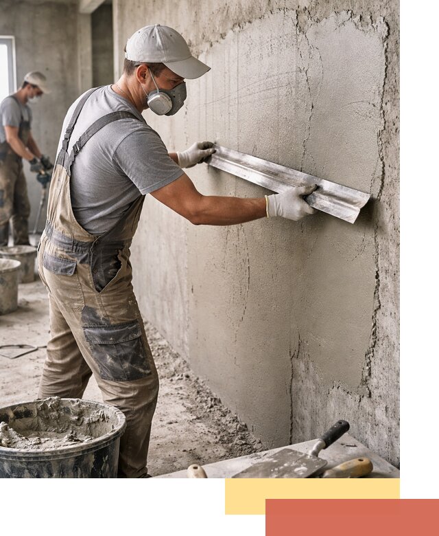 Штукатурка бетонных стен в Кемерово качественно и долговечно