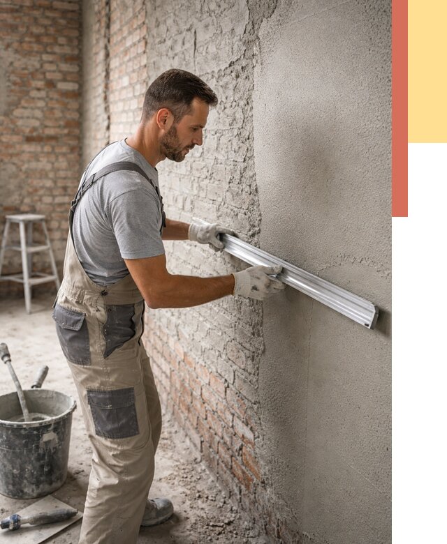 Штукатурка кирпичных стен в Кемерово от 4683 руб/м2 — быстро и недорого | ОТДЕЛОЧНИК-Кмр