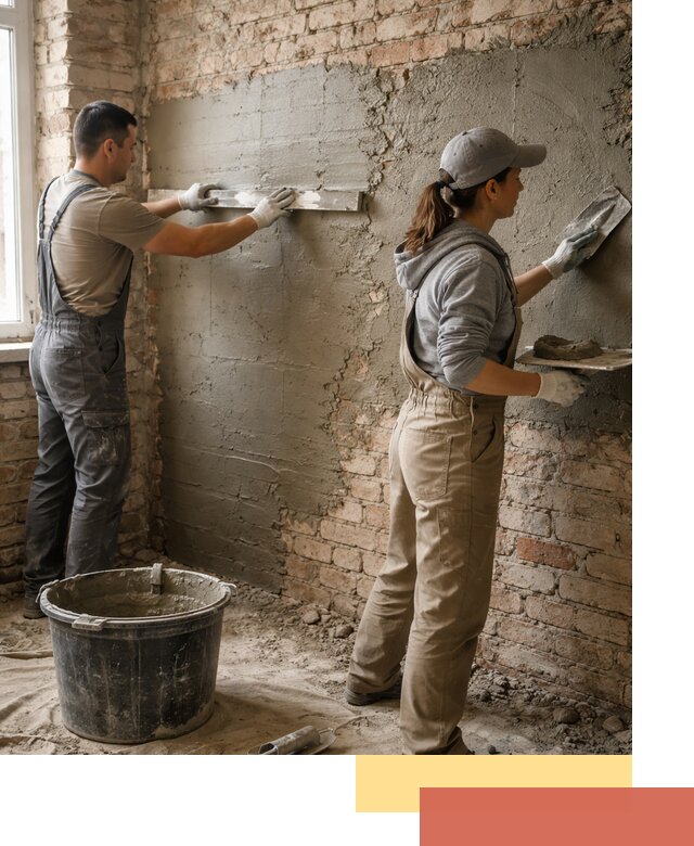 Штукатурка кирпичных стен в Кемерово — качественно и надежно