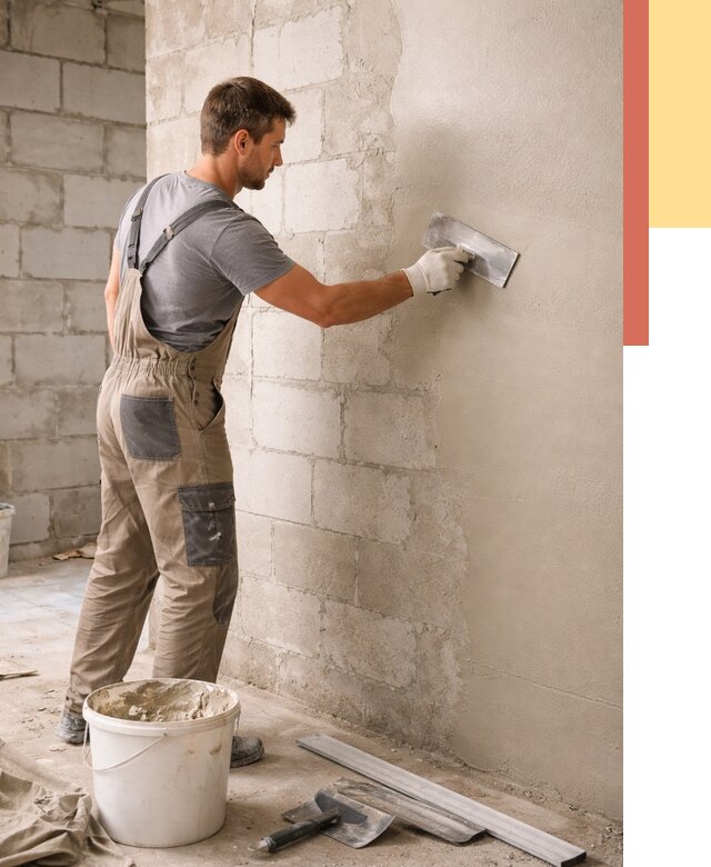 Штукатурка стен из газобетона в Кемерово от 2185 руб./м2 — быстро и недорого | ОТДЕЛОЧНИК-Кмр