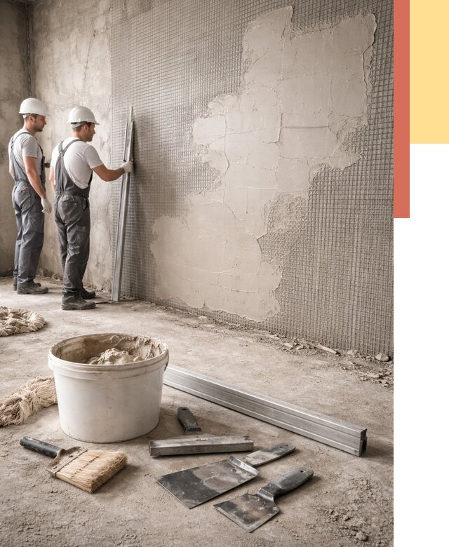 Штукатурка стен по сетке в Кемерово от 5723 руб./м2 — быстро и недорого | ОТДЕЛОЧНИК-Кмр