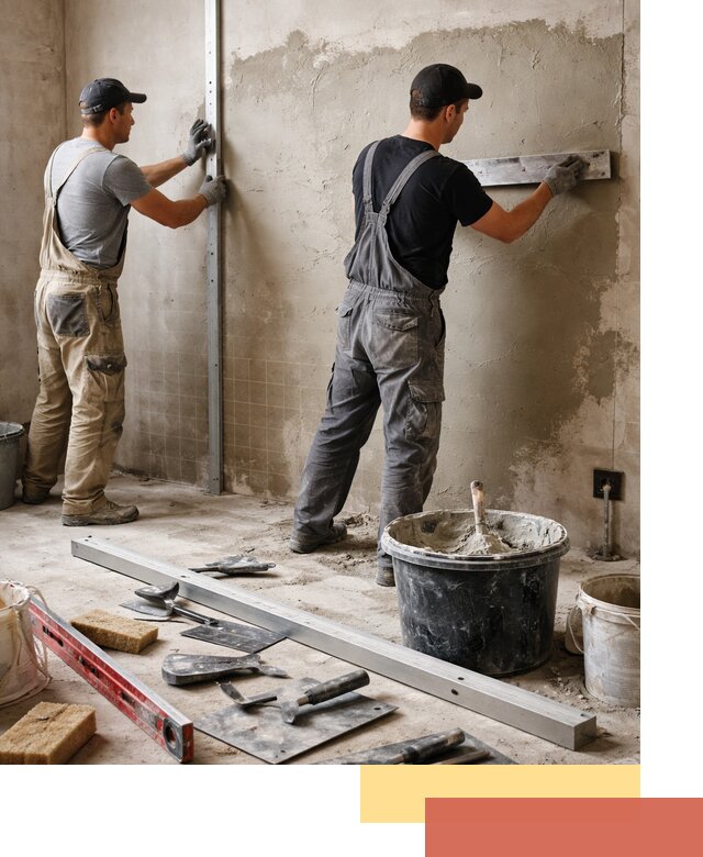 Профессиональная штукатурка стен под плитку в Кемерово