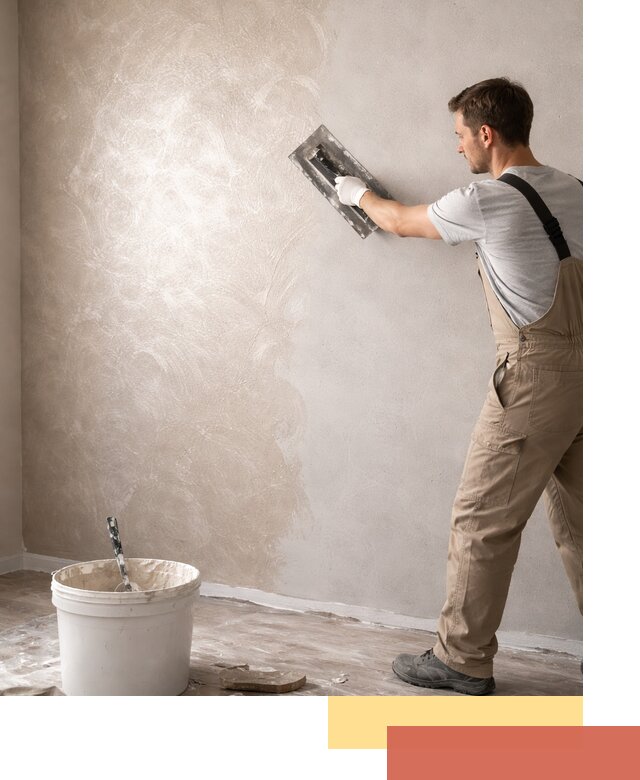 Декоративная штукатурка «Мокрый шелк» под ключ в Кемерово