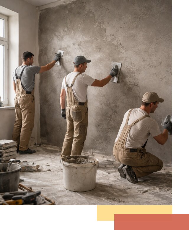 Декоративная штукатурка под бетон в Кемерово для стен и потолков