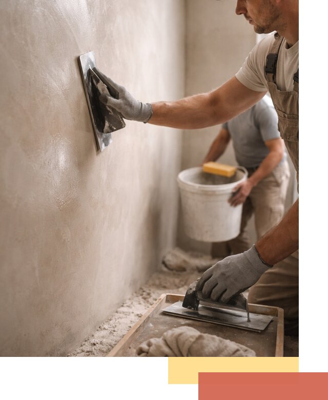Нанесение марокканской штукатурки таделакт в Кемерово