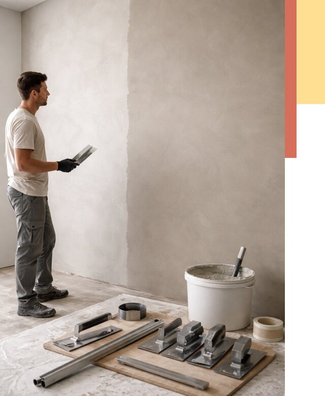 Нанесение микроцемента на стены в Кемерово от 3330 руб./м2 под ключ | ОТДЕЛОЧНИК-Кмр