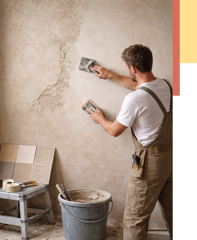 Ремонт декоративной штукатурки в Кемерово от 4683 руб. под ключ | ОТДЕЛОЧНИК-Кмр