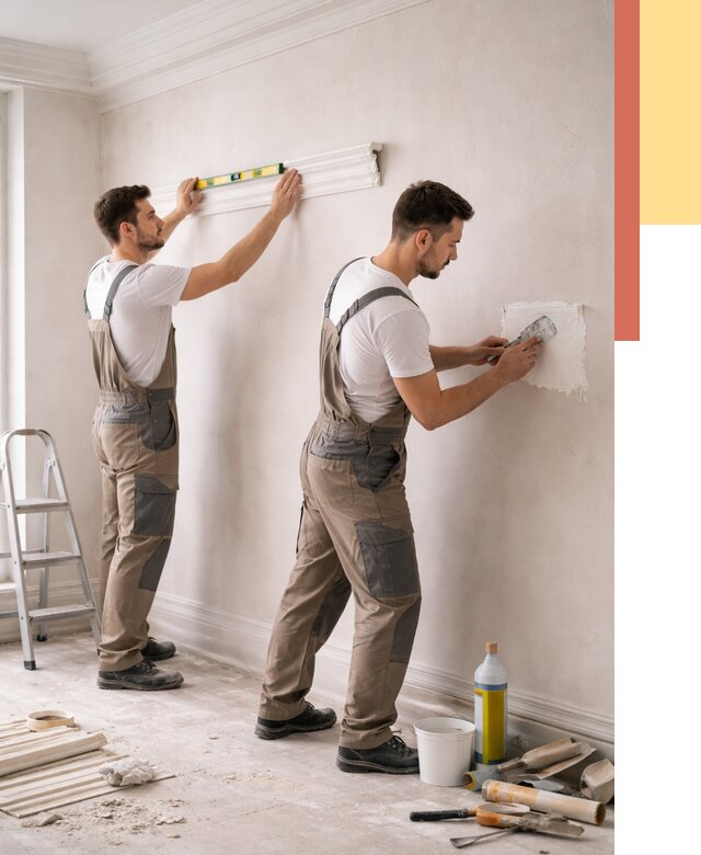 Монтаж лепнины на стены в Кемерово от 4683 руб. — недорого, быстро | ОТДЕЛОЧНИК-Кмр