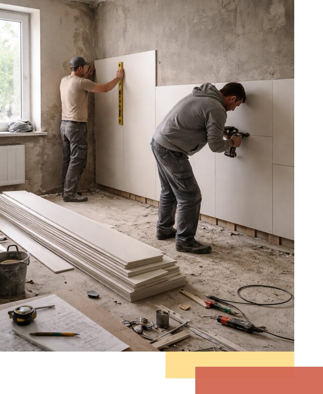 Монтаж ПВХ панелей на стены в Кемерово качественно и быстро