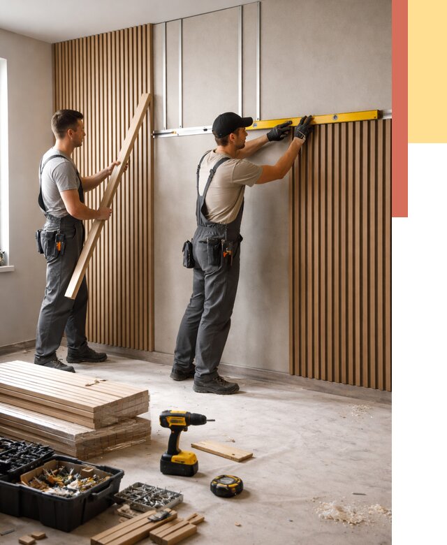 Монтаж реечных панелей на стены в Кемерово от 1249 руб. — быстро и недорого | ОТДЕЛОЧНИК-Кмр