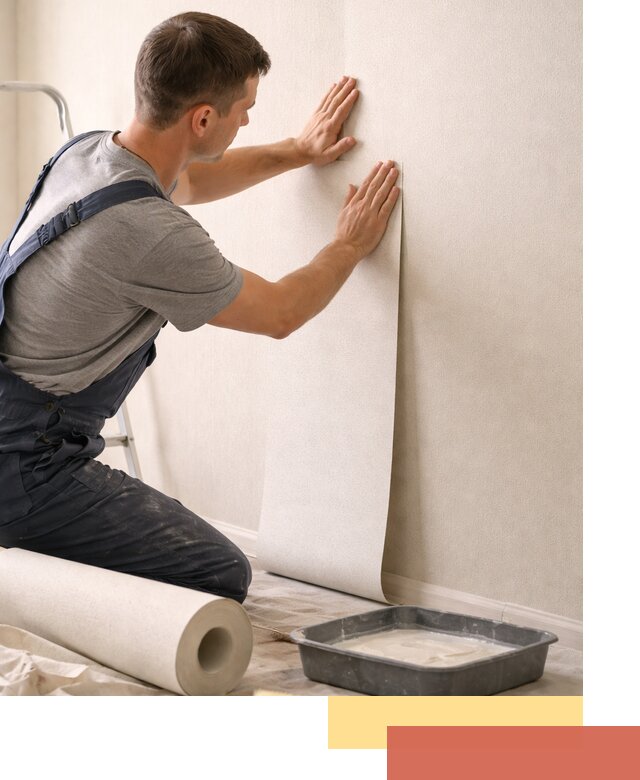 Поклейка флизелиновых обоев в Кемерово качественно и быстро