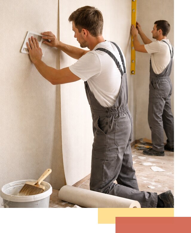 Поклейка бумажных обоев в Кемерово качественно и недорого