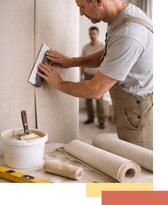 Поклейка текстильных обоев в Кемерово профессионально и аккуратно