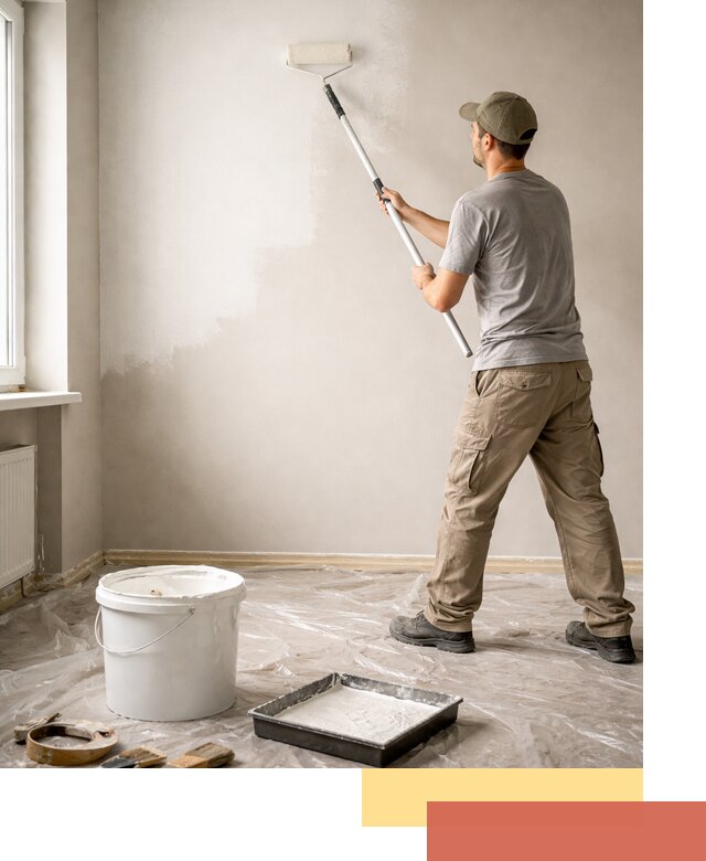 Покраска стен латексной краской в Кемерово качественно и быстро