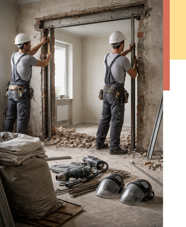 Расширение дверного проема в Кемерово от 13008 руб. под ключ | ОТДЕЛОЧНИК-Кмр