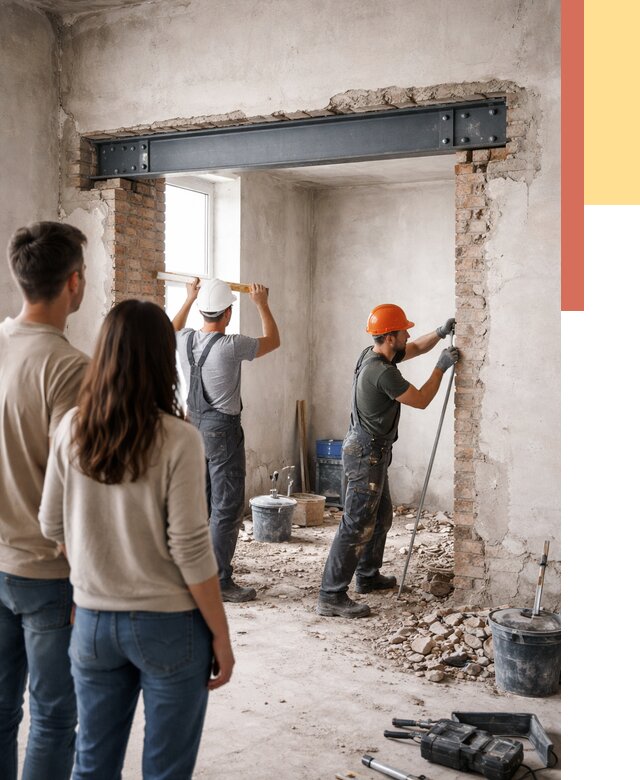 Усиление проема в стене в Кемерово от 9886 руб. — усиление дверного проема металлоконструкцией | ОТДЕЛОЧНИК-Кмр