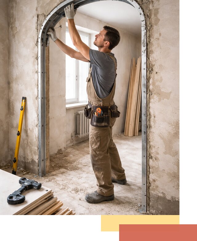 Устройство арочного проема в Кемерово под ключ