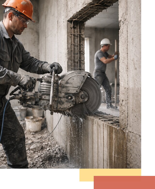 Алмазная резка проемов в Кемерово быстро и точно