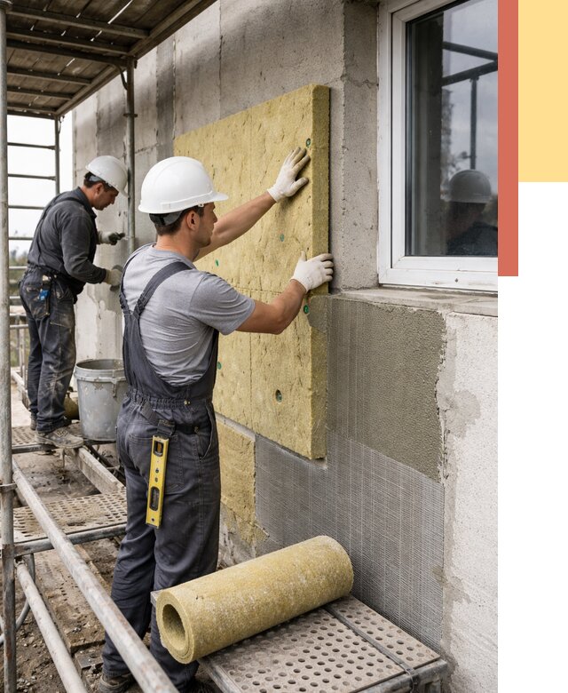 Утепление стен в Кемерово от 4475 руб. под ключ — быстро и недорого | ОТДЕЛОЧНИК-Кмр