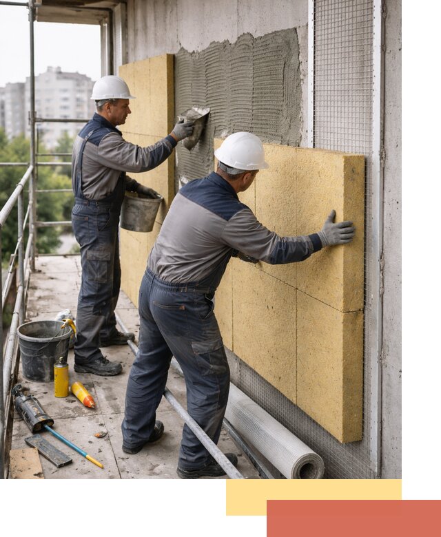 Утепление стен зданий и домов в Кемерово качественно и надежно