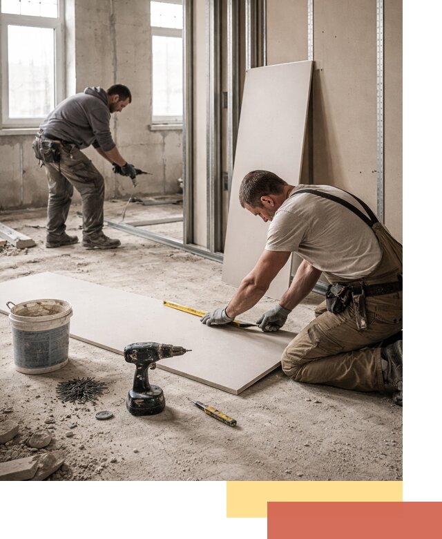 Кладка перегородок из ПГП под ключ в Кемерово