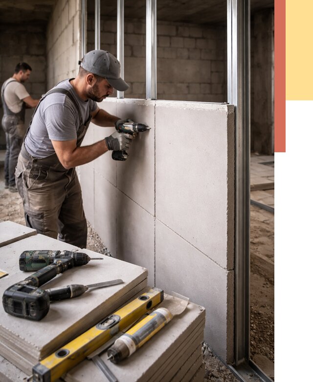 Кладка влагостойких перегородок ПГП в Кемерово от 1249 руб. под ключ | ОТДЕЛОЧНИК-Кмр