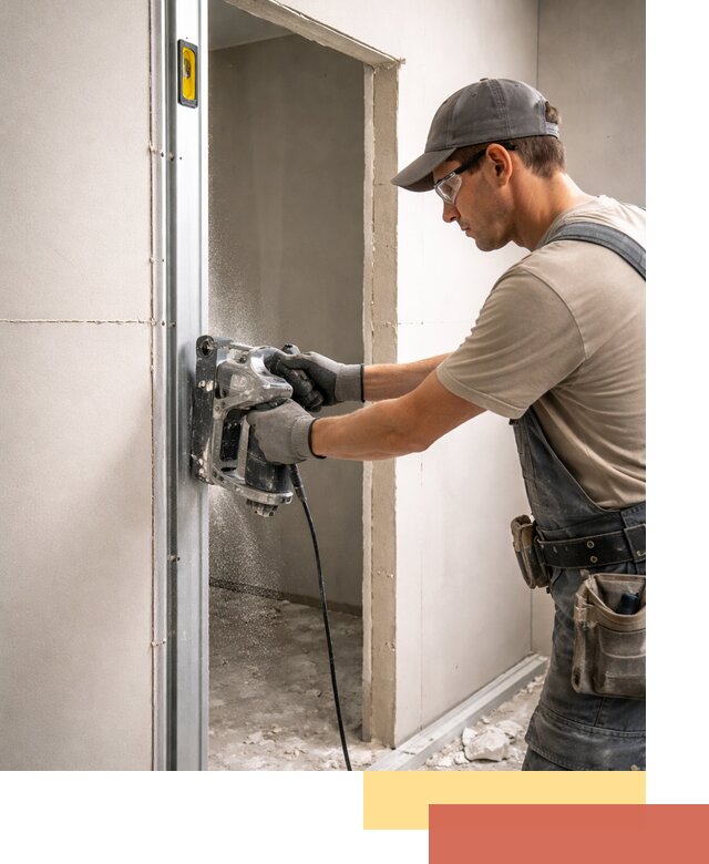 Устройство дверного проема в перегородке в Кемерово