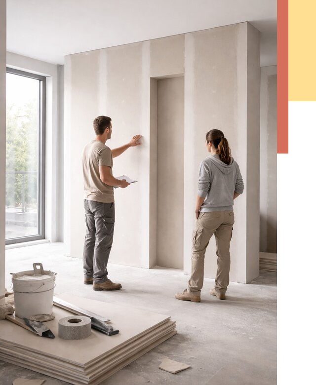 Зонирующая перегородка из гипсокартона в Кемерово от 2914 руб. под ключ | ОТДЕЛОЧНИК-Кмр