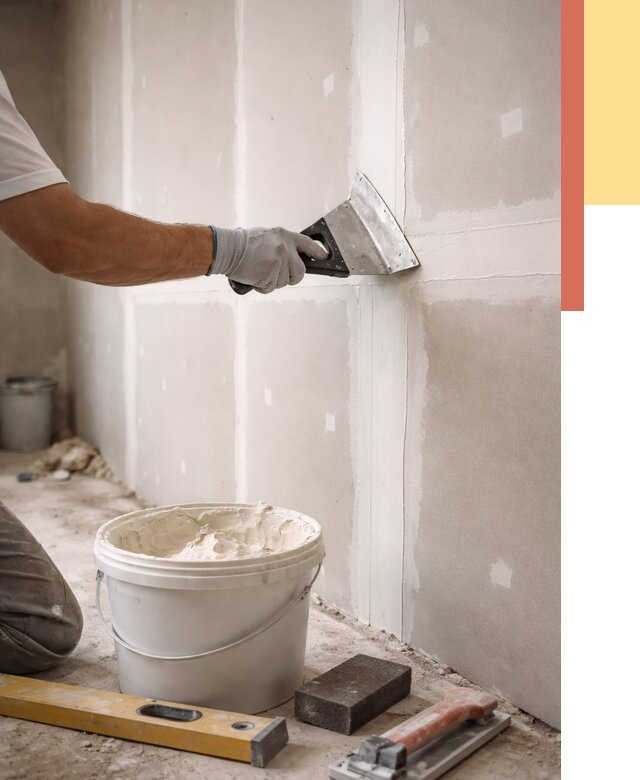 Шпаклевка перегородок из гипсокартона в Кемерово от 2602 руб. — услуги ОТДЕЛОЧНИК-Кмр