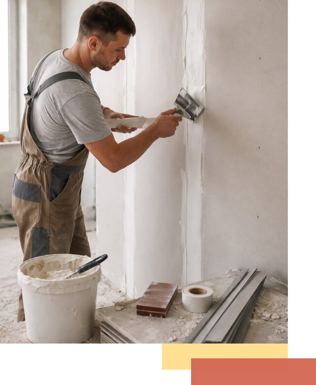 Шпаклевка перегородок из гипсокартона в Кемерово качественно и быстро