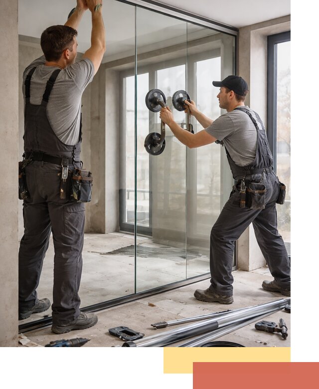 Цельностеклянные перегородки под ключ в Кемерово