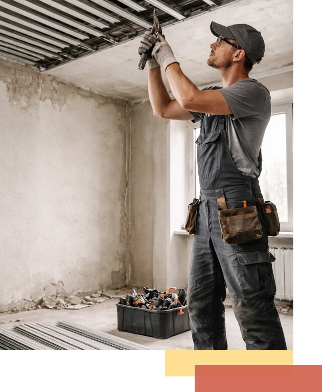 Демонтаж реечного потолка в Кемерово быстро и аккуратно