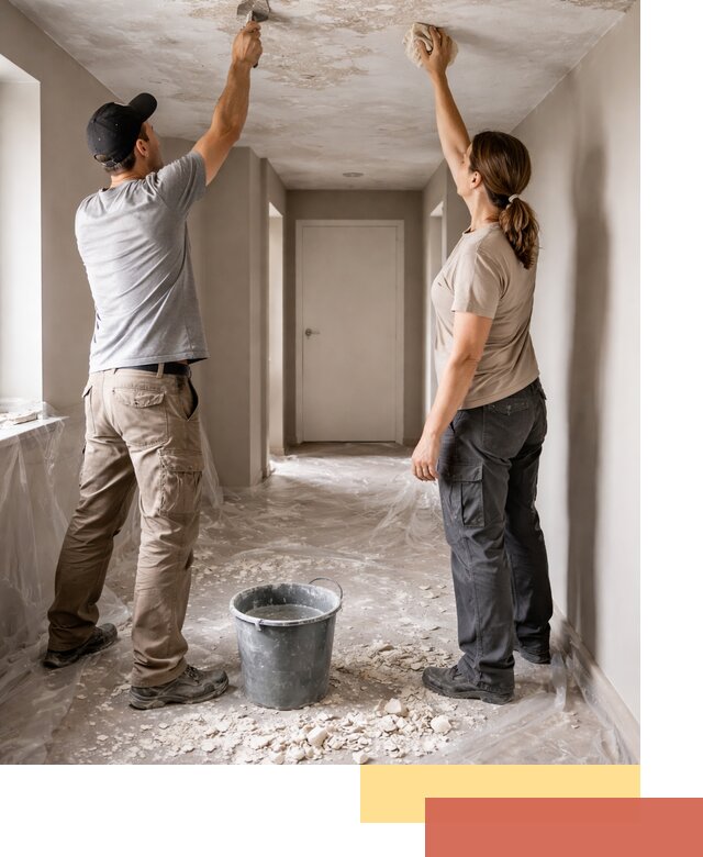 Удаление побелки с потолка в Кемерово — быстро и аккуратно