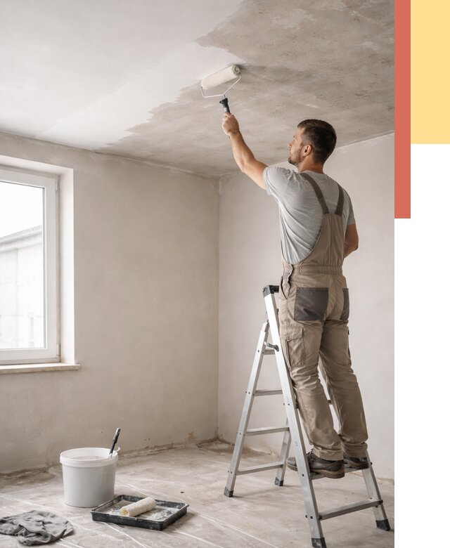 Грунтовка потолка в Кемерово от 2602 руб. — быстро и недорого | ОТДЕЛОЧНИК-Кмр