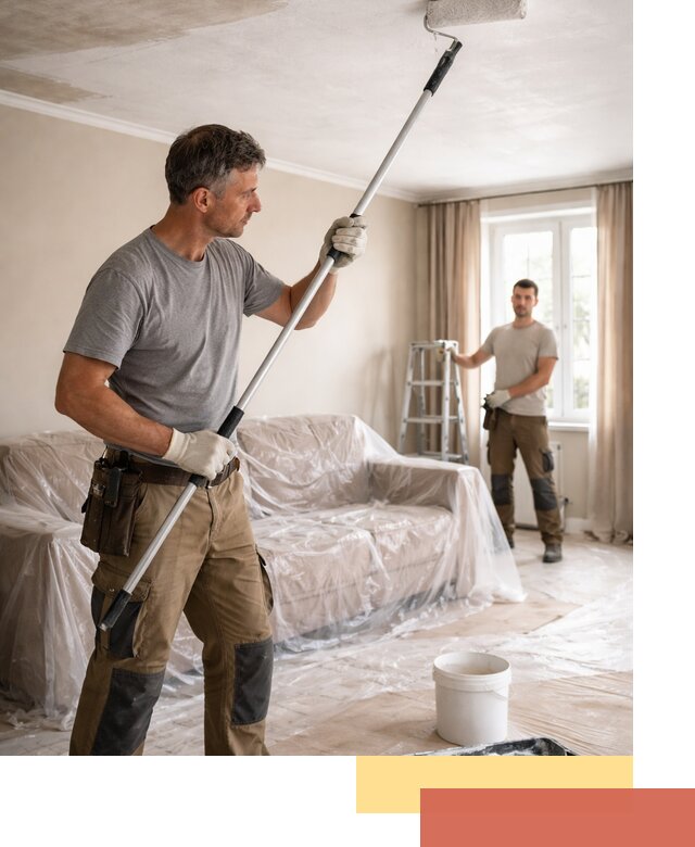 Грунтовка потолка в Кемерово — подготовка под покраску и отделку