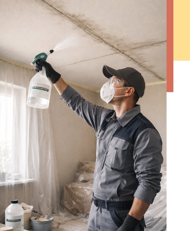 Антисептическая обработка потолка в Кемерово от 2602 руб. | ОТДЕЛОЧНИК-Кмр