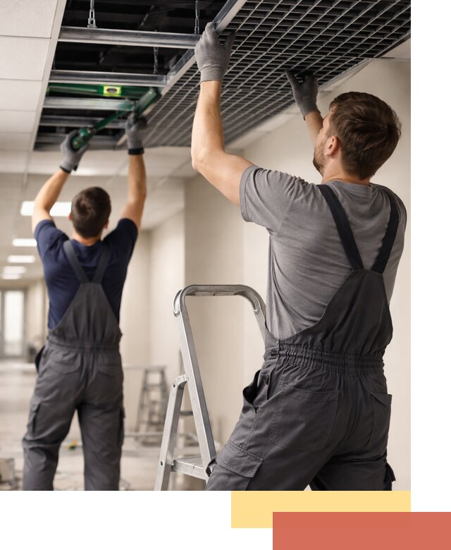 Монтаж потолка Грильято в Кемерово: установка под ключ качественно