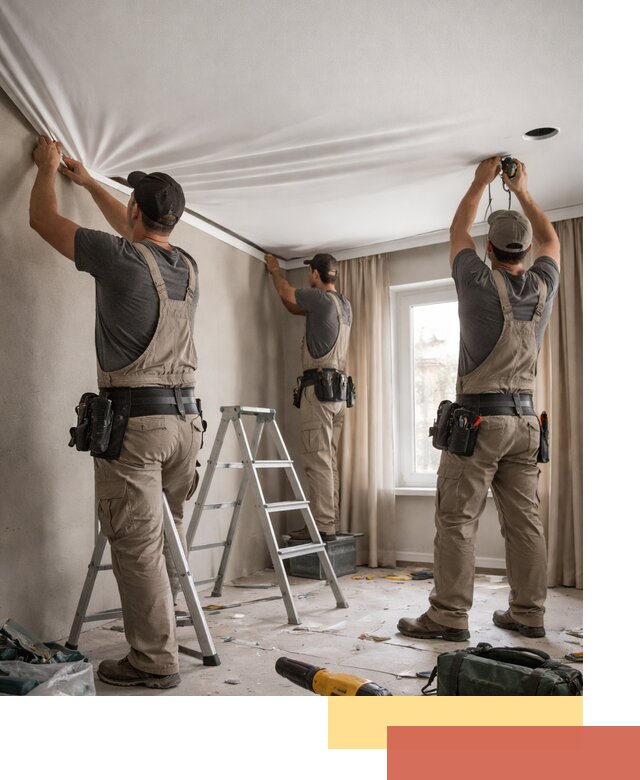 Монтаж матового натяжного потолка в Кемерово качественно и быстро