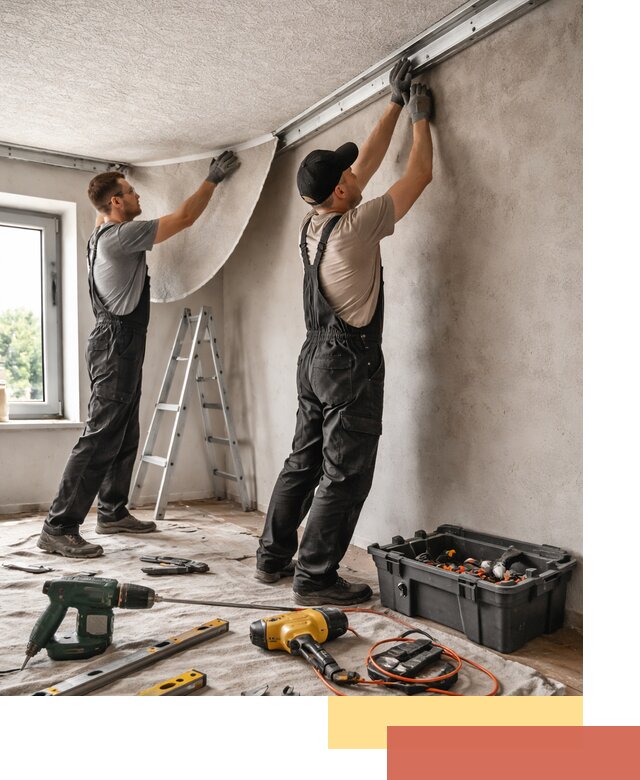 Монтаж фактурного натяжного потолка в Кемерово качественно и быстро