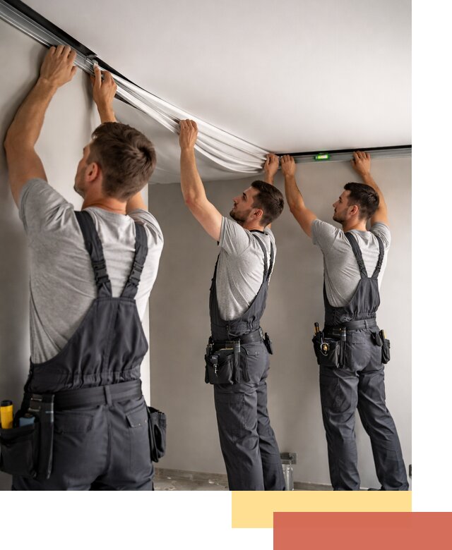 Теневые натяжные потолки в Кемерово: монтаж и отделка быстро и качественно