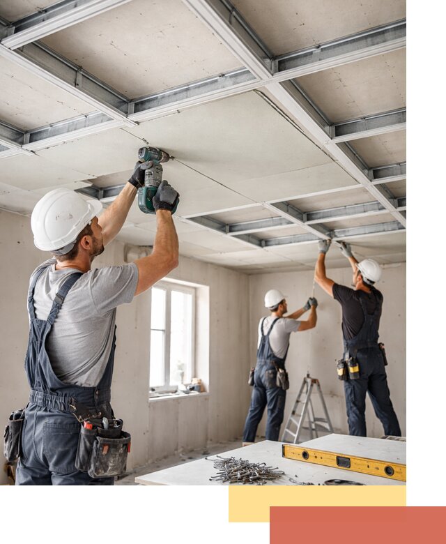 Кессонный потолок из гипсокартона под ключ в Кемерово