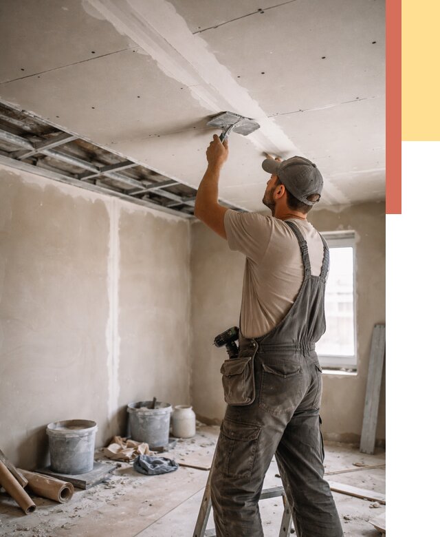 Ремонт потолка из гипсокартона в Кемерово от 676 руб./м² — быстро и недорого | ОТДЕЛОЧНИК-Кмр