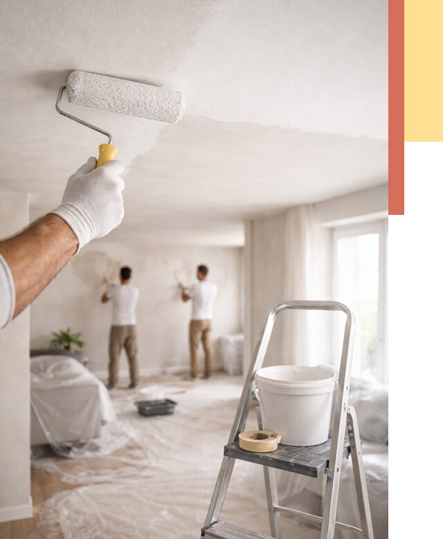 Покраска потолка акриловой краской в Кемерово от 2602 руб. | ОТДЕЛОЧНИК-Кмр